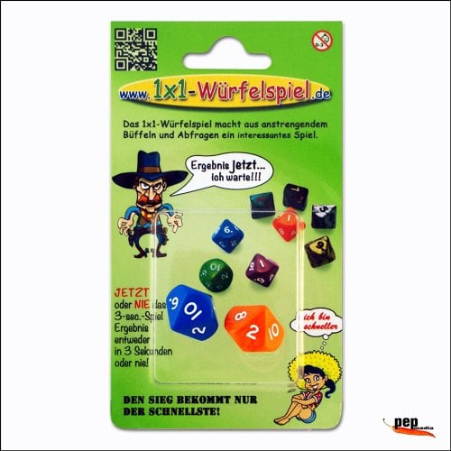 pep media e.K. 1x1-Würfelspiel: Das 1x1-Würfelspiel Macht aus anstrengendem Büffeln und Abfragen EIN lustiges Spiel.