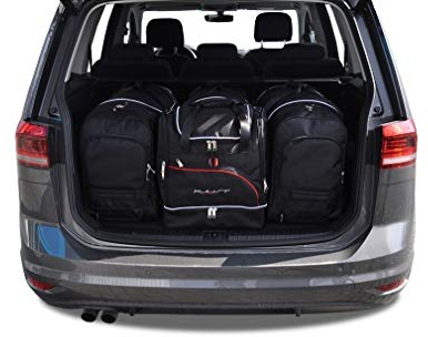 KJUST Dedizierte Kofferraumtaschen 4 stk kompatibel mit VW TOURAN III (5T) 2015+