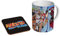 Naruto Shippuden Manga Anime Tasse à café en céramique + dessous-de-verre Coffret cadeau
