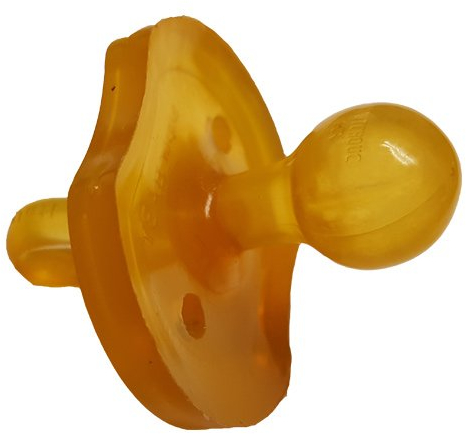 Schnuller, Sauger aus Naturkautschuk, Größe L, ab 12 Monate, Kirschform