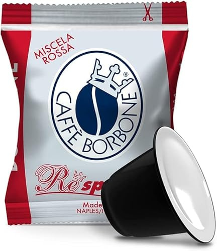 Caffè Borbone Respresso, Miscela Rossa - 200 Capsule - Compatibili con le Macchine ad uso domestico Nespresso®* (2 confezioni da 100)
