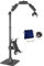 ARKON Mounts Kit complet de support de téléphone – Bras réglable pour téléphone portable et tablette avec anneau lumineux – Supports professionnels pour filmer horizontalement ou verticalement