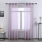 DONREN 243,8 cm lang, durchsichtige Vorhänge für Schlafzimmer, luxuriös, weich, langlebig, Ösen, 2 Paneele, Lavender Purple