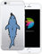 dessana Apfel Motiv transparente Schutzhülle Handy Case Cover Tasche passend für Apple iPhone 6/6S Shark Hai