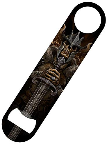 Spiral Viking Warrior Bar Blade Bottle Opener Black 18x4cm