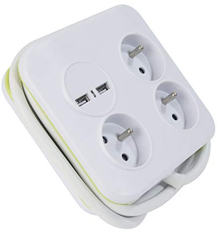 Gefom 400414 Bloc multiprises, Blanc