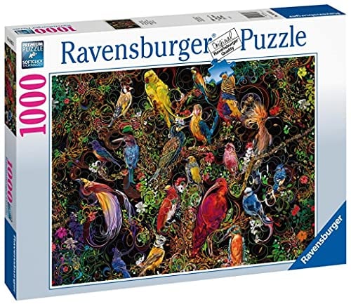 Ravensburger Puzzle 2D 1000 elementów: Sztuka ptaków, Stary Design
