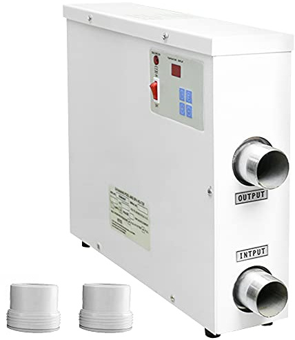 TGHY Elektrische Poolheizung 5,5kW 9kW 11kW 15kW Thermostat für Schwimmbad Spa Whirlpool 220V 380V Digitaler Elektrischer Durchlauferhitzer Oberirdische Einbau-Poolheizung,5.5kw,220V