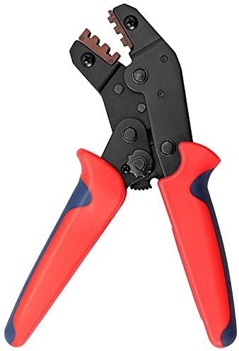 Kamtop Crimpzange Crimping pliers Krimpzange Kabelschuhzange für Lsolierte Kabelschuhe Aderendhülsenzange Crimpwerkzeug Premium Aderendhülsen Zange Presszange zwischen 0,5-1,5mm²