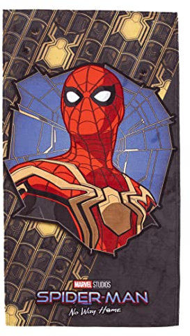 Northwest Spider-Man Strandtuch, 76,2 x 152,4 cm, goldfarbene Spinnen