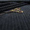 Redbrick Mill Fabrics Soft Jumbo Cord Corduroy Material Textile for Sofas Chairs Home Furnishings Upholstery Projects Flame Treated Fabric by The Metre, Black (1 Metre)