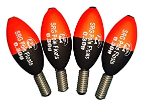 SRG Pole Floats Jigger Floats Confezione da 4 (4 x 0,3 punta rossa)