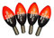 SRG Pole Floats Jigger Posen 4er Pack (4 x 0,3 rote Spitze)