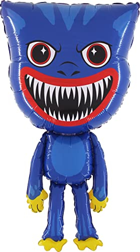 Toyland® 96 cm (38 Zoll) riesiger blauer Monster-Folienballon - Halloween-/Partyballons für Kinder