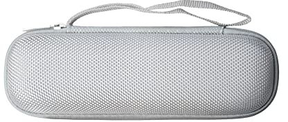 Tragetasche für Logi-tech R800/R500/R400 Fernbedienung, schützende Hartschale mit interner Netztasche, kompaktes und leichtes Design, Reißverschlusstasche (Silber)