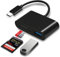 USB C SD Card Reader, OTG 3 in 1 Micro SD to Type C Memory Card Adapter with SD/TF Card Reader and USB 3.0 Port, Compatible with Galaxy, Huawei, Tablets, Laptop, MacBook
