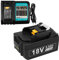 LabTEC 18V 5Ah Batterie de Remplacement pour Makita BL1850 avec Chargeur de DC18RC 14.4V/18V Remplacement pour Makita, Charge pour BL1815 BL1830 BL1840 194204-5 194205-3 194230-4 DC18RA DC18SF