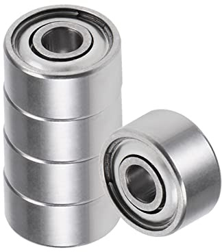 Kozelo 5Stk Tief Rille Kugel Lager - [2mm x 6mm x 3mm] Chrom Stahl Kugeln für Motoren Maschine Gerät Getriebe Lager Nutzung | Doppelte Abschirmung
