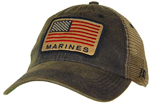7.62 Design United States Marine Corps Vintage Trucker Hat, Usmc U.s. Trucker-Mütze mit Flagge, Einheitsgröße