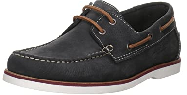 Marc O'Polo Herren Slipper Schuhe Slipper Logoschriftzug Nubukleder Freizeit Elegant Slip-Ons Uni bootsschuh