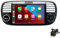 BOOMBOOST Wireless CarPlayer Android Auto Car Stereo Android 7 Inch 2 Din Touch Screen Car Radio Support Bluetooth/FM/WiFi/GPS/Mirror Link Compatible with Fiat 500+12LED Camera (Black)