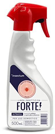 KILLMAX Forte Spray Antipulci per Ambienti - 1x500ml - Rapido Effetto Abbattente e Snidante