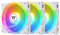 Thermaltake SWAFAN EX 14 ARGB PC Cooling Fan White, 3-Fan pcak, 500~2000 RPM, Magnetic Connection, Reversable Blades, sync with MB RGB Software, CL-F170-PL14SW-A, 140mm