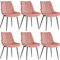 Colenis - Chaise de Salle à Manger Lesedi - Lot De 6 - Rose