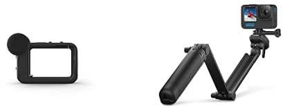 GoPro Media Mod (HERO10/HERO9) & 3-Way 2.0 (Stativ/Griff/Verlängerungsarm) - Offizielles Zubehör, AFAEM-002, Black
