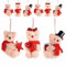Gruppo Maruccia - Orsetti Natalizi da Appendere - Decorazioni per Albero di Natale, Casa e Vetrine - Set 6 Pezzi Assortiti - Idea Regalo