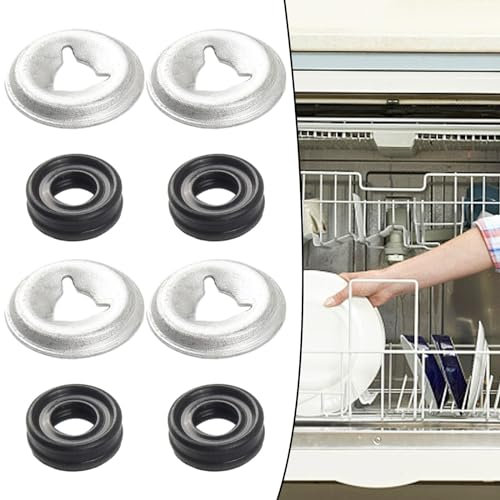 FUBESK WR2X7054 Joint d'arbre de pompe de vidange de lave-vaisselle et écrou poussoir,kit de remplacement de joint de lave-vaisselle remplace AP2059046 297552,AH298353,PS298353,WD02X0429,installation