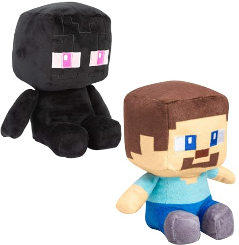 Mine craf-t Plüschtiere,2Stück Creepe-r Plüschfigur,Kawaii Kuscheltier Creepe-r Charaktere Puppe,Home Dekor Cartoon Stofftier Spielzeug Gefüllte für Fans Kinder,zum Spielen, Sammeln & Kuschel B