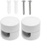 BRIOTA 2 Pcs Hook for Chandelier Ceiling Lights, White Cable Decentralizer with Wall Plugs and Screws, Ceiling Lamp Hook for Fabric Electrical Cord Cable Hanging Pendant Lighting Fixtures