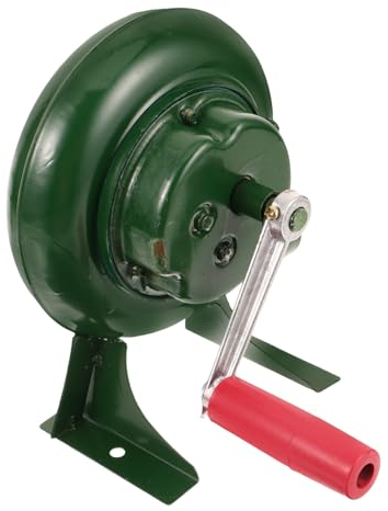 VINTORKY 150w Manuelles Handgebläse Grillventilator Aus Eisen Tragbares Kamingebläse Für Camping Luftgebläse Mit Handkurbel Gebläse Für Outdoor-nutzung