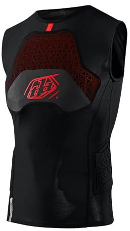 Troy Lee Designs Stage Ghost D30 Vest Baselayer, Solid Black, X-Large
