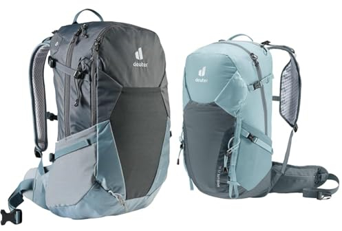 deuter Futura 21 SL Damen Wanderrucksack, Graphite-shale & Speed Lite 23 SL leichter Damen Wanderrucksack, Shale-graphite