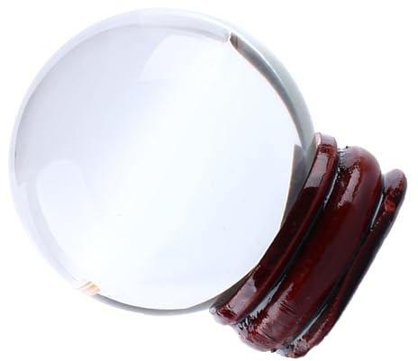 Esfera de Bola Curativa de Cristal Mágico Transparente de Cuarzo Raro Asiático para Decoración del Hogar Oficina Feng Shui 40mm Transparente