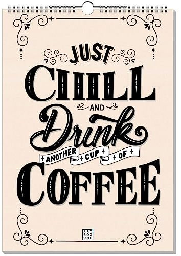 artboxONE Kalender 2026 Coffee Vibes and Daily Paradise Wandkalender A3 2026 Essen & Trinken