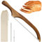 LUFEIS Serrated Bread Knife, 40cm Stainless Steel Bread Saw Cutter, Ideal for Homemade Loaves, Bread Cutter with Elegant Acacia Handle, Perfect for Slicing Sourdough Bagels Baguettes Cakes Fruit