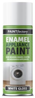PNJB White Gloss Enamel Paint Spray, Metal, Wood & Plastic Paint, Spray For Interior & Exterior, Protection And Improving, Fast-Drying,400ML, (1PCS)