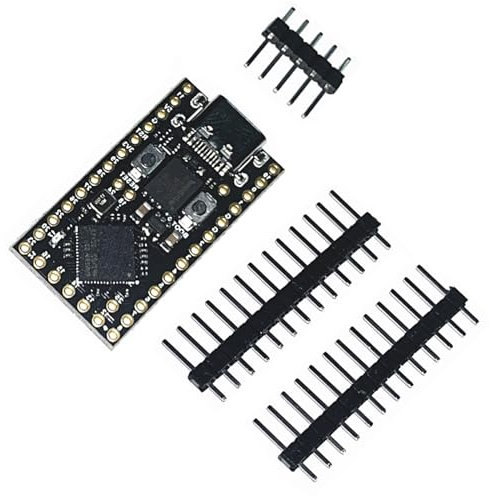 rongweiwang Carte de commande principale de microcontrôleur équipée d'un processeur double cœur RP2040 fonctionnant jusqu'à 133 MHz PCB, RP2040(16M)soudage