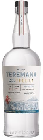 Teremana Blanco Tequila – 1 x 0,7l Small Batch Tequila – 40% Vol. – 100% reife Blaue Weber Agave – Helle, frische Zitrusfrüchte mit gerösteter Agave - Von Hand hergestellt