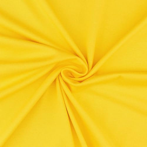 Viskose-Jersey Stoff, elastisch, uni gelb (Länge am Stück: ab 50cm / Breite: 150cm)