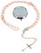 GlamRays Rosariene Perlen Katholisch - Firmung Geschenke für Teenage Mädchen, Silber Simple Stil Metall Geschenkbox, Weiße Kunstperlen Rosenkranz, Geschenke für Frauen(Rosa)