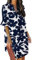 JOCAFIYE Frauen V-Ausschnitt Rüschen Hemdkleid Einfarbige Casual Sommer Kurzes Einfarbig Kleid Blau Weiß XXL