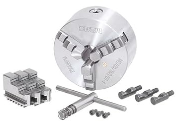 Mandrino Camlock autocentrante di precisione Fervi a 3+3 griffe FERVI M078A/160/D1-4