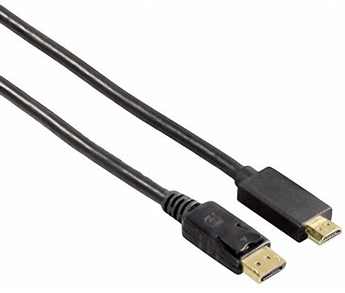 Hama Adapterkabel (DisplayPort Stecker auf HDMI Stecker), 1,80 m