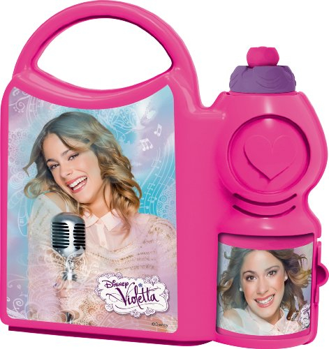 Disney Violetta 749271 - Jausenbox mit Sportflasche, 400 ml, 19 x 7 x 21 cm