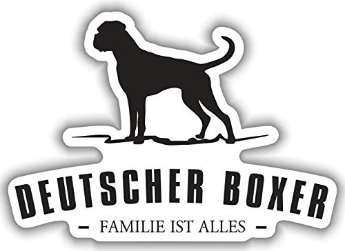 Spaß Kostet wetterfester Aufkleber Deutscher Boxer Silhouette