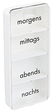 Tablettendose Morgens/Mittags/Abends/Nachts